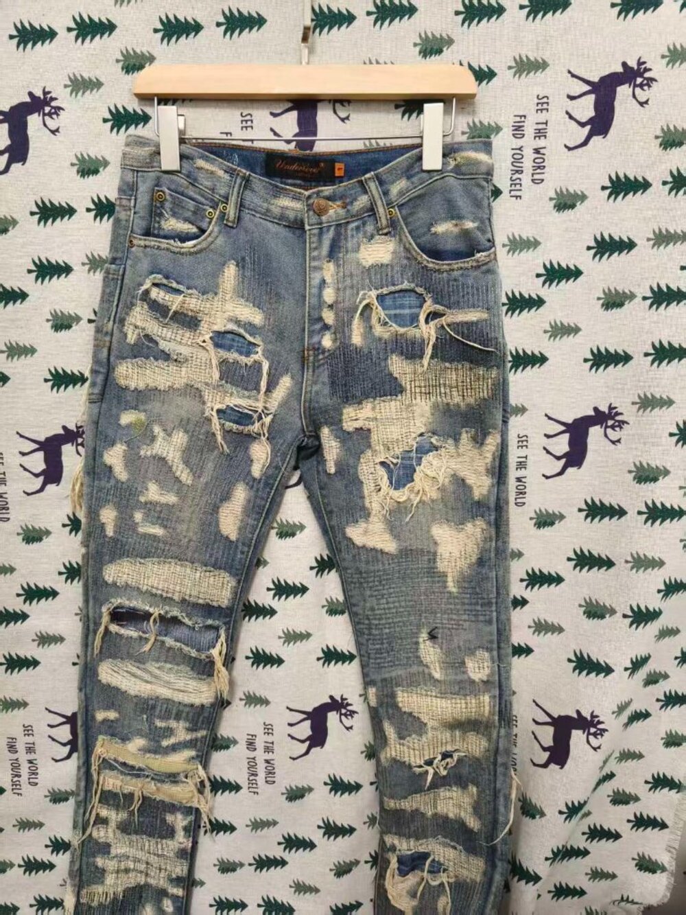 Undercover For Rebels Distressed Jeans, Light Blue